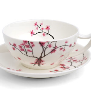 Cherry Blossom porcelain cup and saucer 0.3l