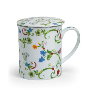 Cup with strainer Fleurette porcelain