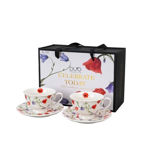 Cup and saucer 2/1 porcelain Angela 250ml Cup and saucer 2/1 porcelain Angela 250ml