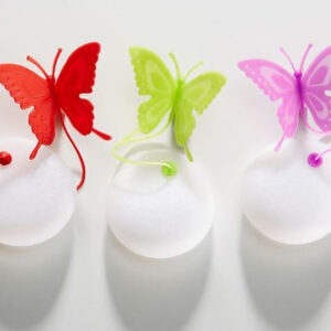 Silicone strainer bow tie