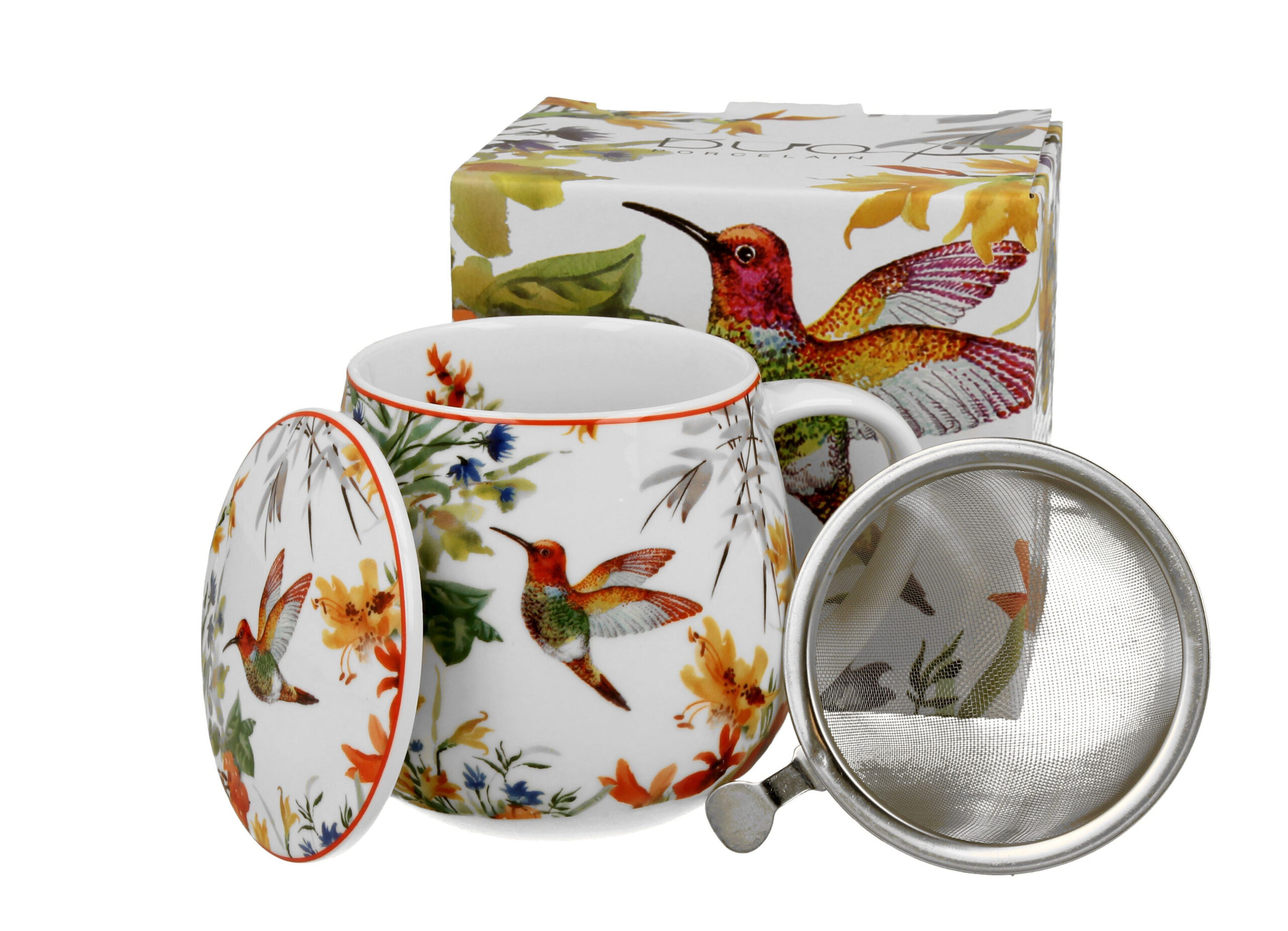 Cup with strainer Linnea porcelain Cup with strainer Linnea porcelain