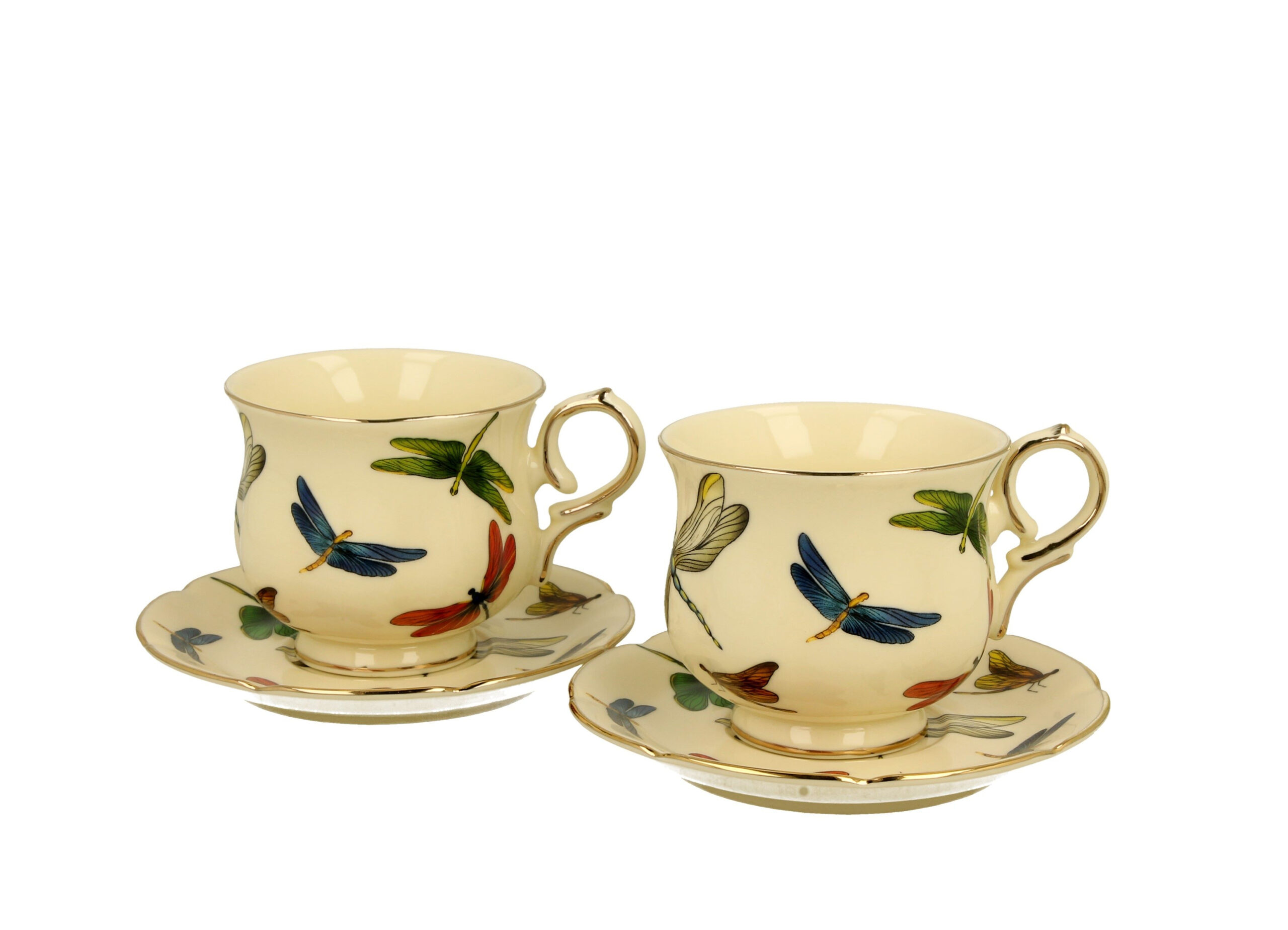 Espresso cup and saucer 2/1 Ecru Dragonsfiles porcelain Espresso cup and saucer 2/1 Ecru Dragonsfiles porcelain