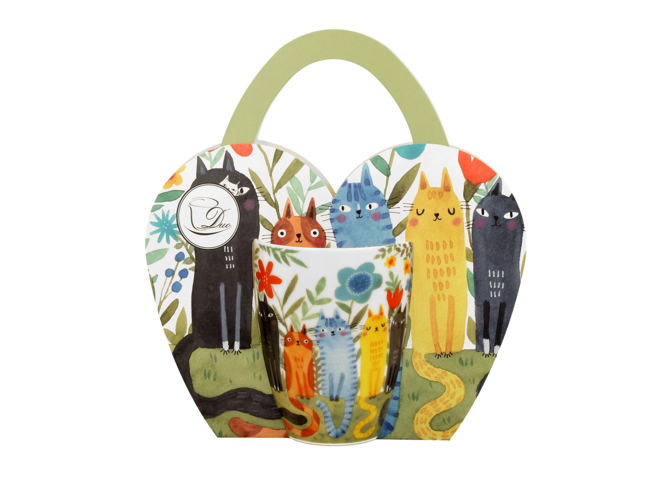 Porcelain mug Cats World Garden 0.36l Porcelain mug Cats World Garden 0.36l