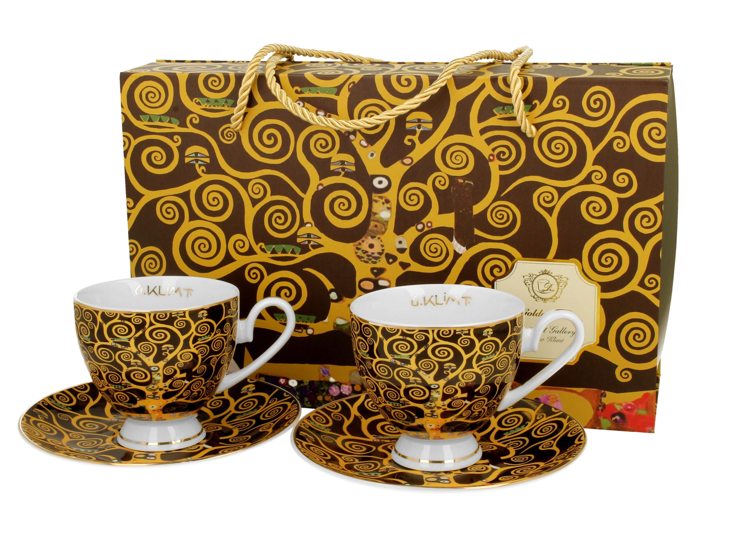 Cups and plates porcelain Tree of Life