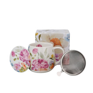 Mug with strainer June porcelain