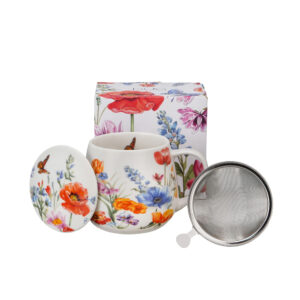 Cup with strainer Spring porcelain