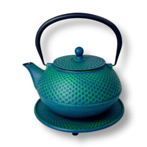 Cast iron teapot Arora green petrol 1.2l