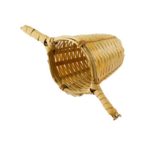 Bamboo colander with two handles