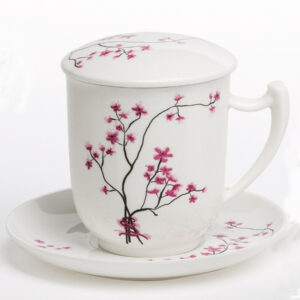 Cup with strainer CHERRY BLOSSOM 0.35 l