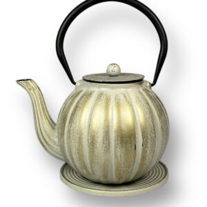 Cast iron teapot Kekkon white-gold 1l