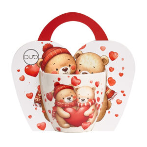 Mug BEAR WHIT HEARTS 0.46L Porcelain CARRIER
