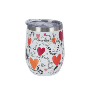 Mug THERMO METAL CATS WORLD HEART 330 ml