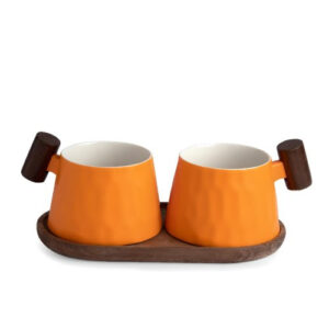 Set of cups 2/1 CLEMENTINE 0.2l Porcelain